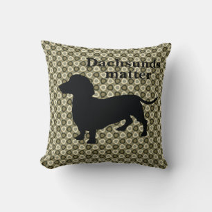 Dachshunds Matter Decorative Pillow