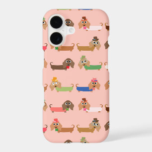 Dachshunds on Pink