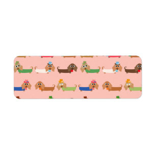 Dachshunds on Pink