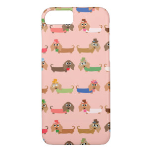 Dachshunds on Pink iPhone 8/7 Case