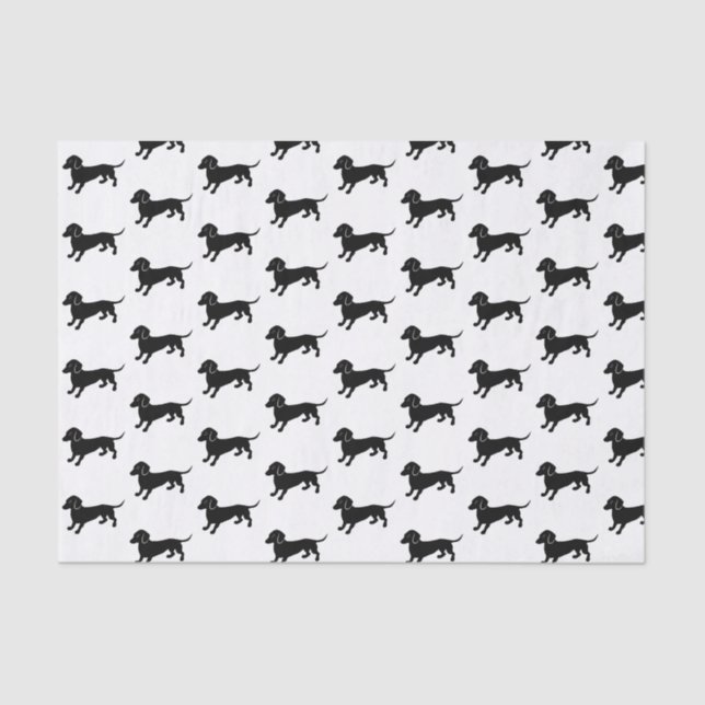 Dachshunds Pattern Tissue Paper (Front)
