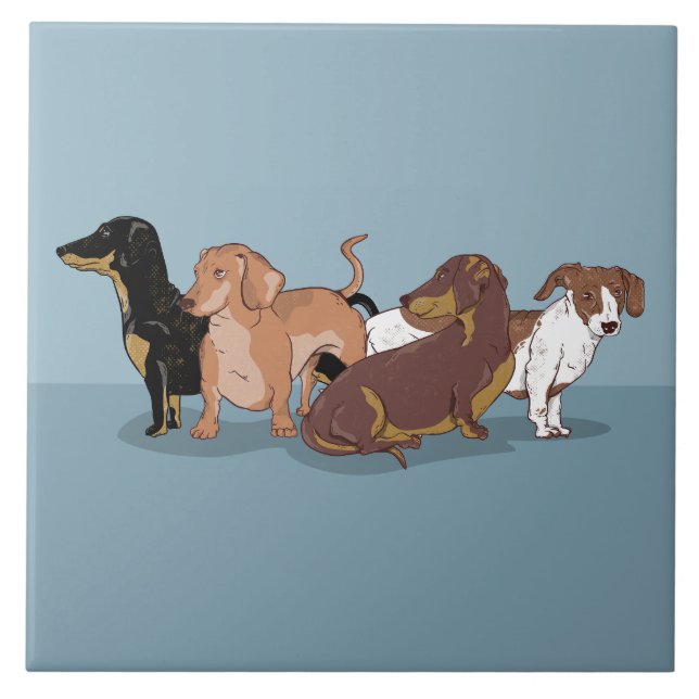 Dachshunds Tile (Front)