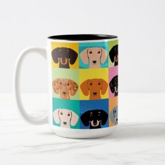 Dachshunds  Two-Tone coffee mug