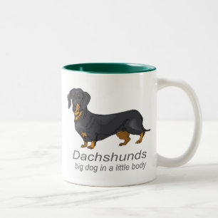 Dachshunds Two-Tone Coffee Mug