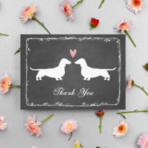 Dachshunds Wedding Thank You   Wedded Wieners