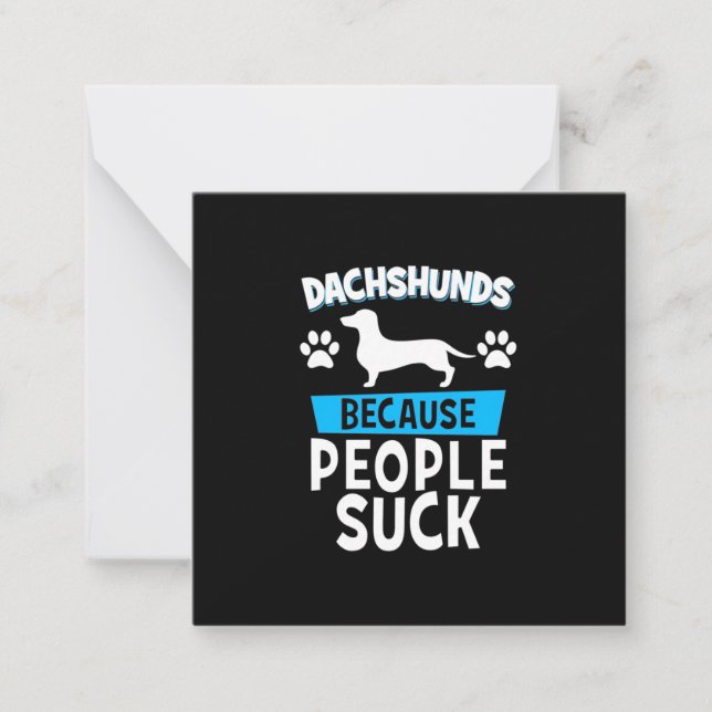 Dachshunds With My Friends Card (Front)