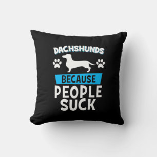 Dachshunds With My Friends Cushion