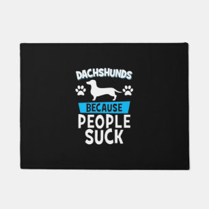 Dachshunds With My Friends Doormat