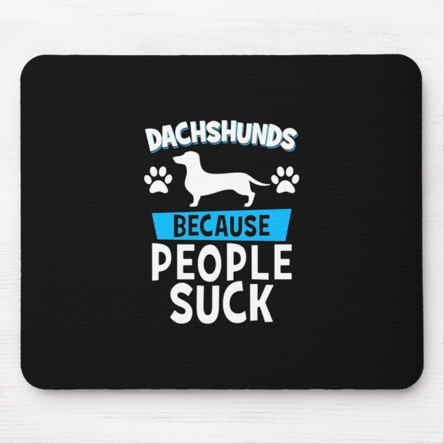 Dachshunds With My Friends Mouse Mat (Front)