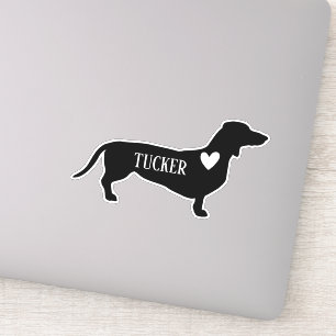 Dachsund Breed Silhouette Custom Name