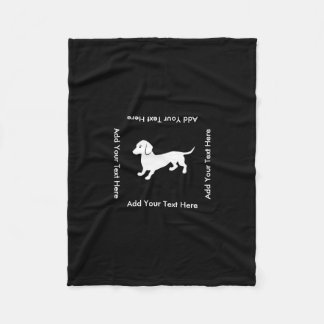 Dachsund Fleece Blanket