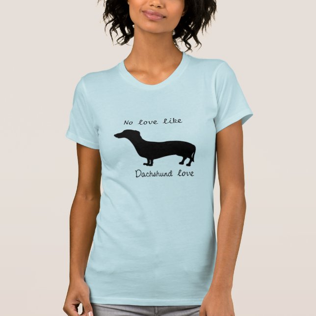 Dachsund Love Womens Tee (Front)