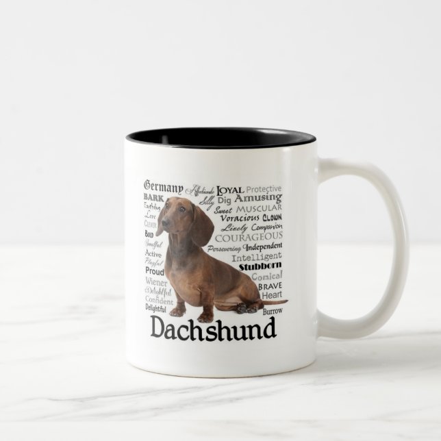 Dachsund Traits Mug (Right)