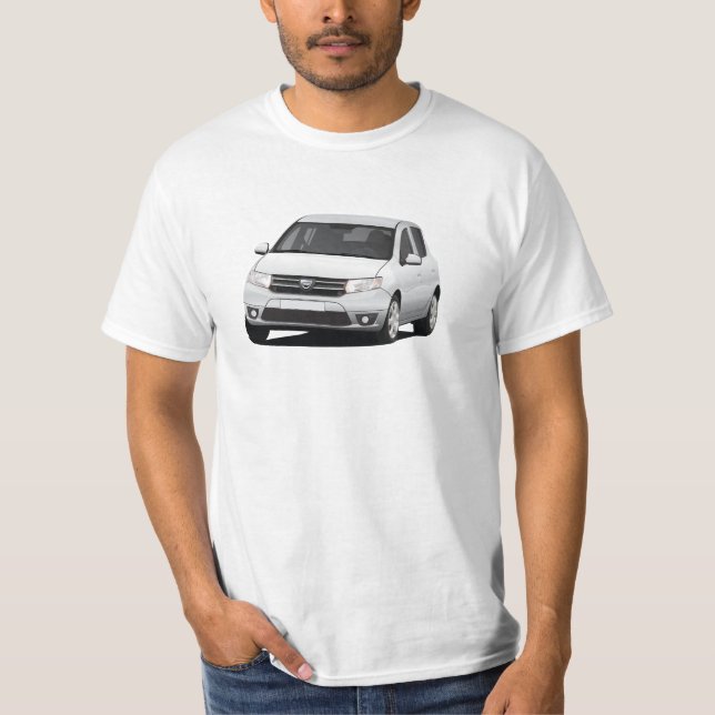 Dacia Sandero illustration - silver gray T-Shirt (Front)
