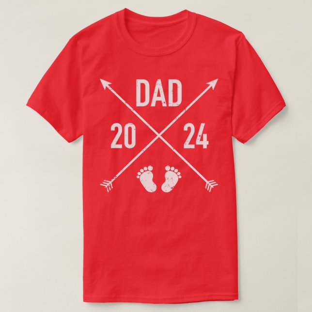 Dad 2024 hipster T-Shirt (Design Front)