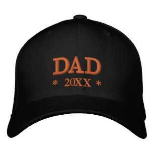 DAD 20XX embroidered baseball cap gold / black