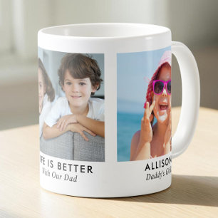 Dad 3 Photo Coffee Mug