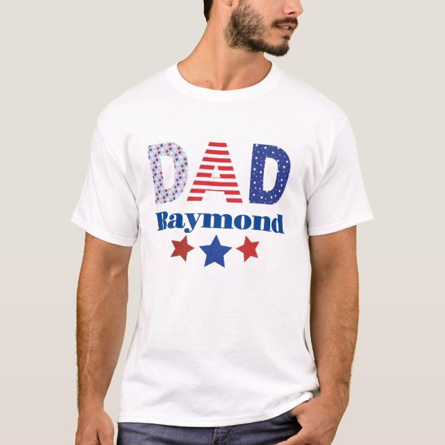 Dad 4th of July Patriotic T-shirt (Front)