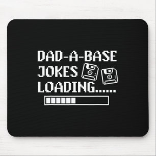 Dad-a-base Jokes Loading Retro Funny Cringe Father Mouse Mat