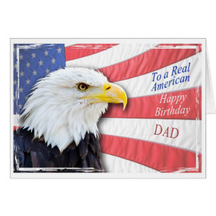 Dad, a patriotic birthday card