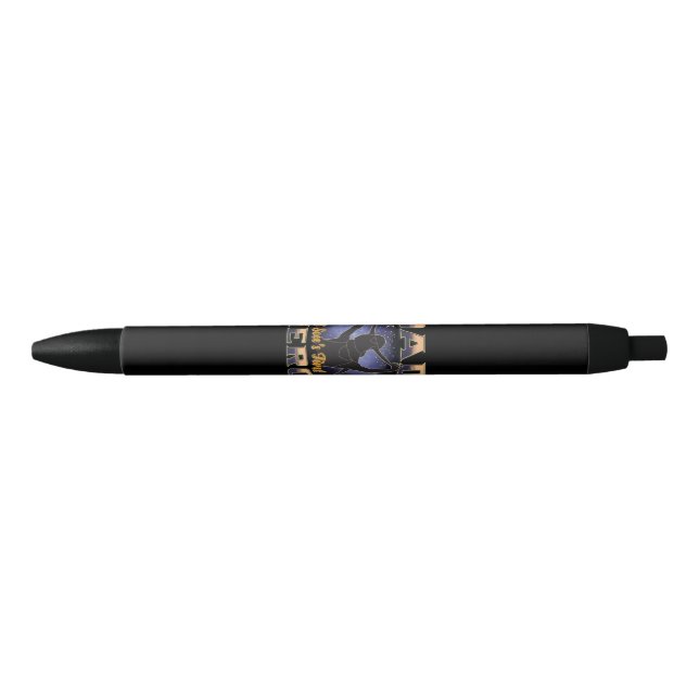 Dad A Son's First Hero Black Ink Pen (Front)