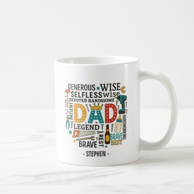 Dad – A Tribute of Strength, Love, & Devotion (2) Coffee Mug (Right)