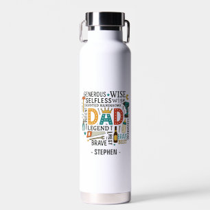 Dad – A Tribute of Strength, Love, & Devotion (2) Water Bottle