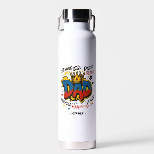 Dad – A Tribute of Strength, Love, & Devotion (3) Water Bottle