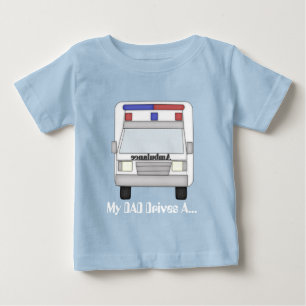 Dad ambulance Driver baby boy t-shirt