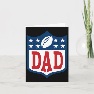 Dad American Football Happy Birthday Family Matchi Card
