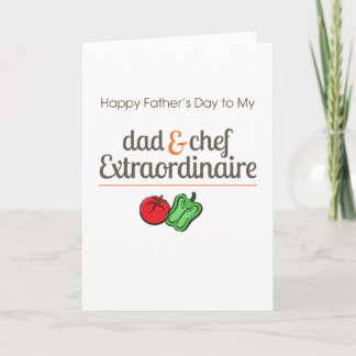 Dad and Chef Extraordinaire Card