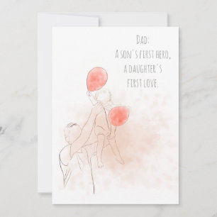 Dad and Child father's day card