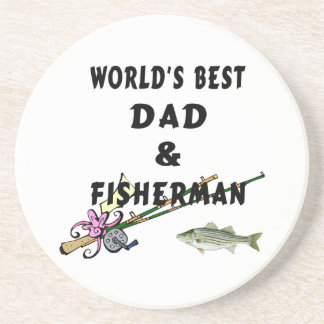 Dad And Fisherman Coaster