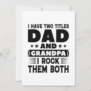 Dad And Grandpa Thank You Card