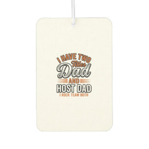Dad and Host Dad Vintage Engraving Quote Design_1 Car Air Freshener