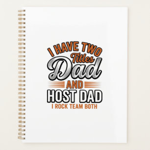 Dad and Host Dad Vintage Engraving Quote Design_1 Planner