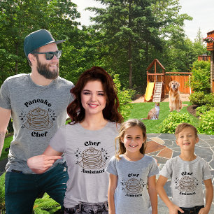 Dad and Kids Pancake Chef T-Shirt