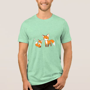 Dad and Kit Fox Tri-Blend Shirt