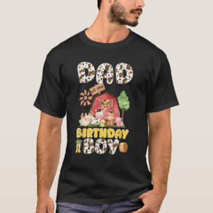 Dad and Mom of The Birthday Boy Farm Family Matchi T-Shirt