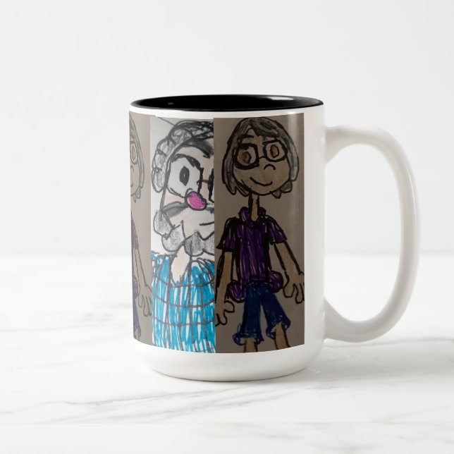 DAD AND MOM Two-Tone COFFEE MUG (Right)