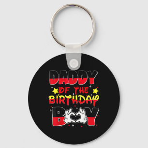Dad And Mum Daddy Of The Birthday Boy Family Party Key Ring