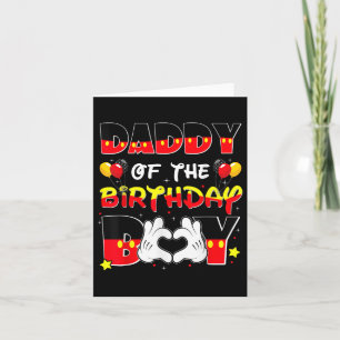 Dad And Mum Daddy Of The Birthday Boy Tee Family P Card