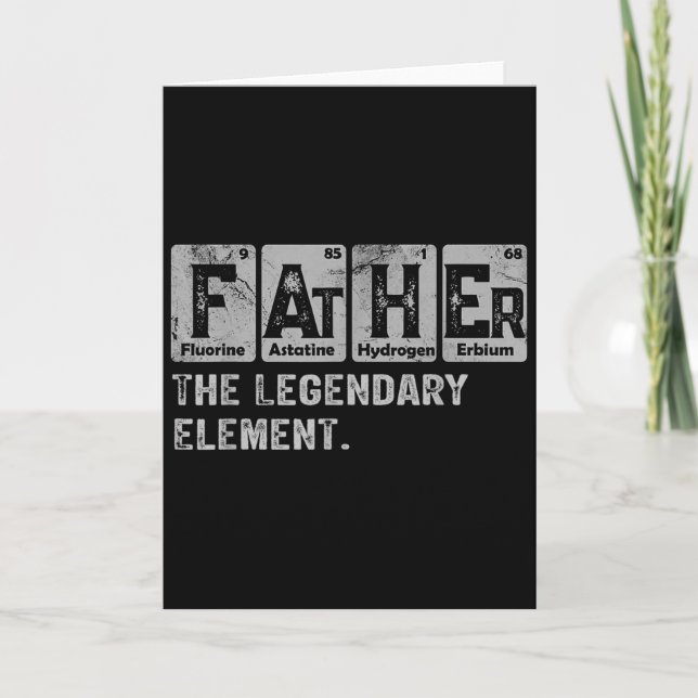 Dad And Son Matching Fathers Day Cool Family Scien Card (Front)