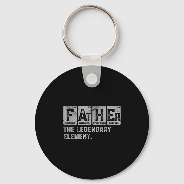 Dad And Son Matching Fathers Day Cool Family Scien Key Ring (Front)