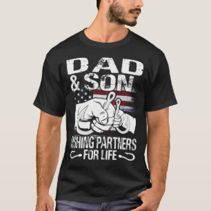 dad and Son Matching Shirts Fishing Partners for L