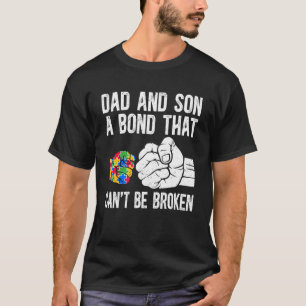 Dad and Son Proud Autism Dad Autism Awareness for T-Shirt