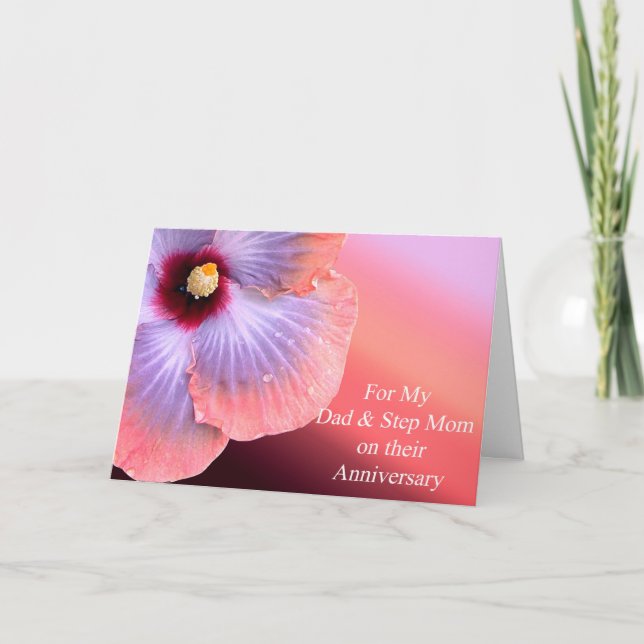 Dad and Step Mum Anniversary Card (Front)