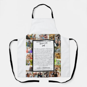 Dad appreciation Fathers Day 22 Photo Collage Apron