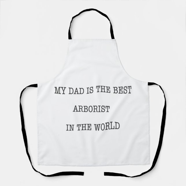 Dad Arborist chainsaw birtday gift cup Apron (Front)