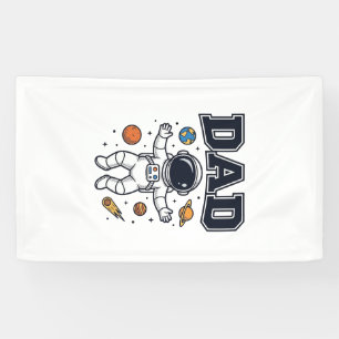 Dad Astronaut Space Vector Shirt Design_1 Banner